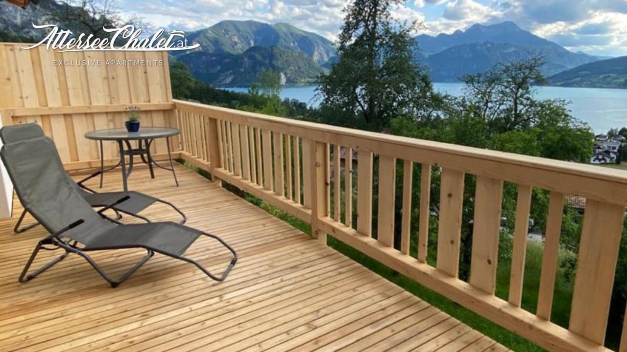 Attersee-Chalet Angermann Familie Spalt ชไตน์บาค อัม อัทเทอร์เซ ภายนอก รูปภาพ